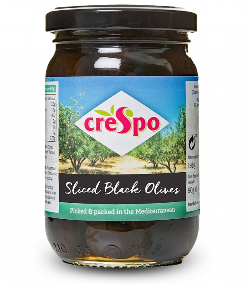 Sliced Black Olives - 198g Jar