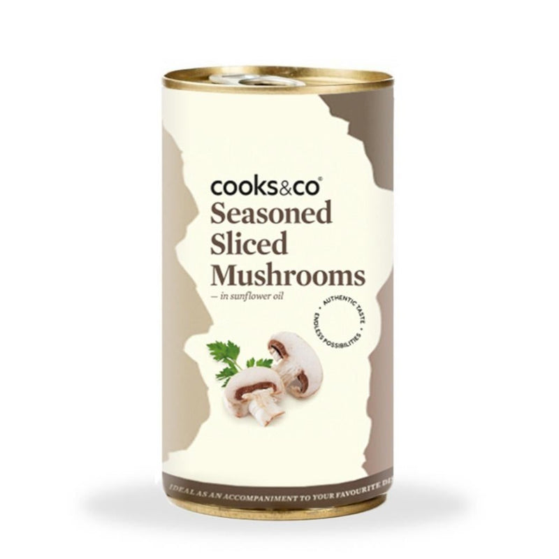 Seasoned Sliced Mushrooms - 345g Can