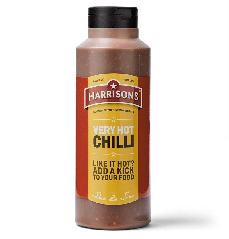 Very Hot Chilli Sauce - (1 Litre Bottle)